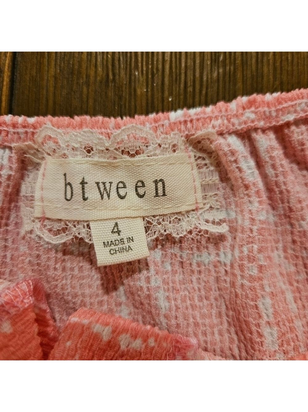 BTWEEN NWT GIRL'S PINK & WHITE FLORAL SHORT & TOP SET SIZE 4 - Picture 9 of 11